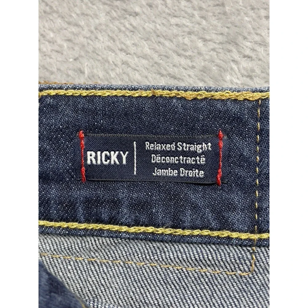 True Religion Ricky With Flap Men's Straigh Leg Denim Jeans Size 36x32